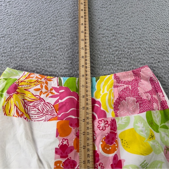 Lilly Pulitzer Skirt Womens 4 Multicolor Patchwork Print Lined Cotton Preppy - Picture 5 of 10